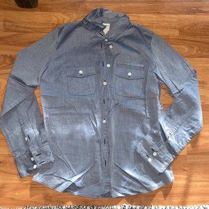 J. Crew The Perfect Shirt Blue Button Up